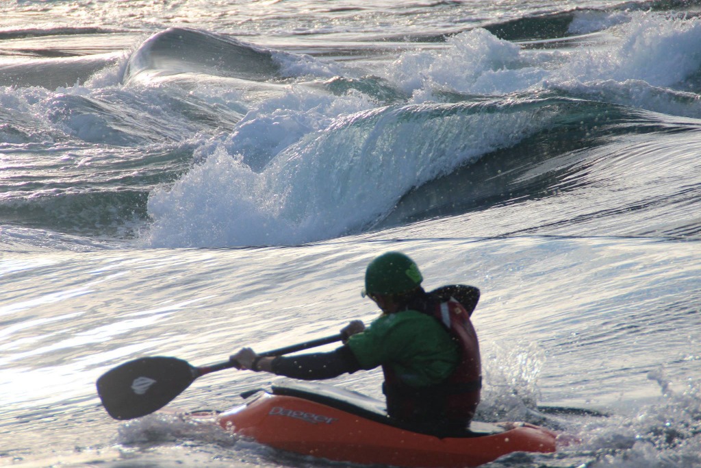 Kayaking at Morriston Weirs